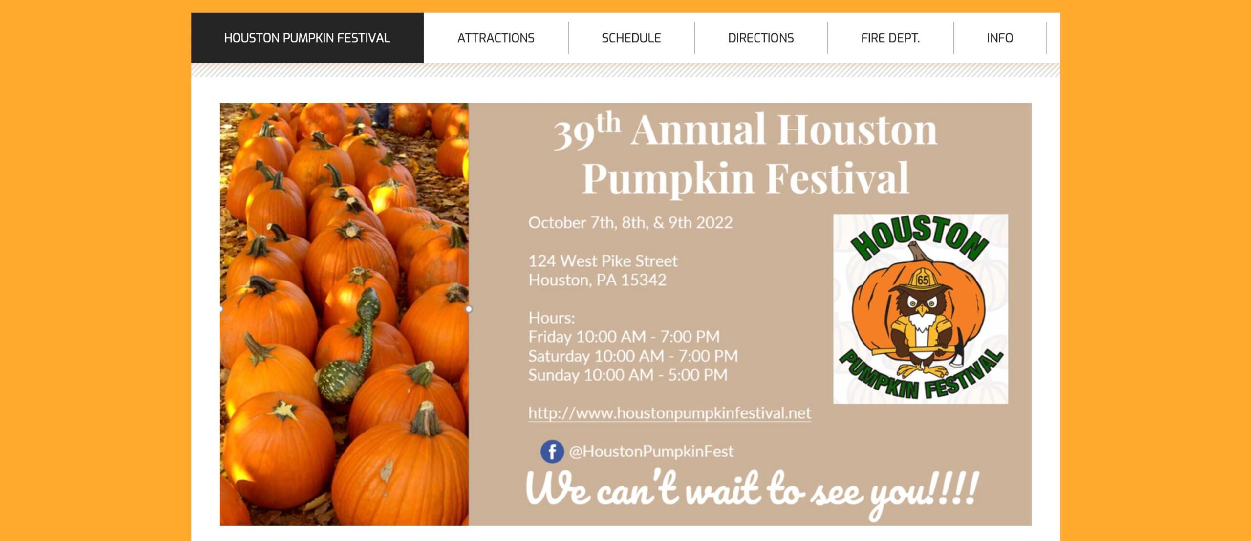 Houston Pumpkin Festival - Southwestern Pennsylvania Guide