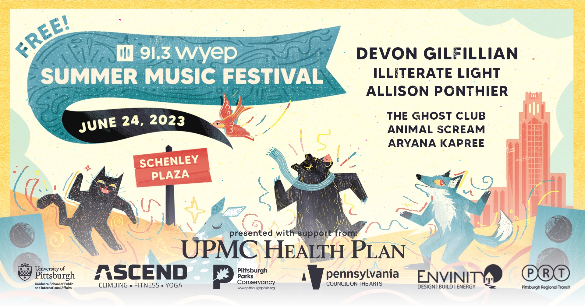 The 2023 WYEP Summer Music Festival SPG Events and Festivals